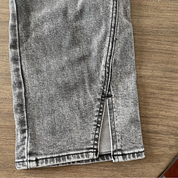 NWT Express Straight Ankle High Rise Light Grey Denim Wash - Picture 2 of 4